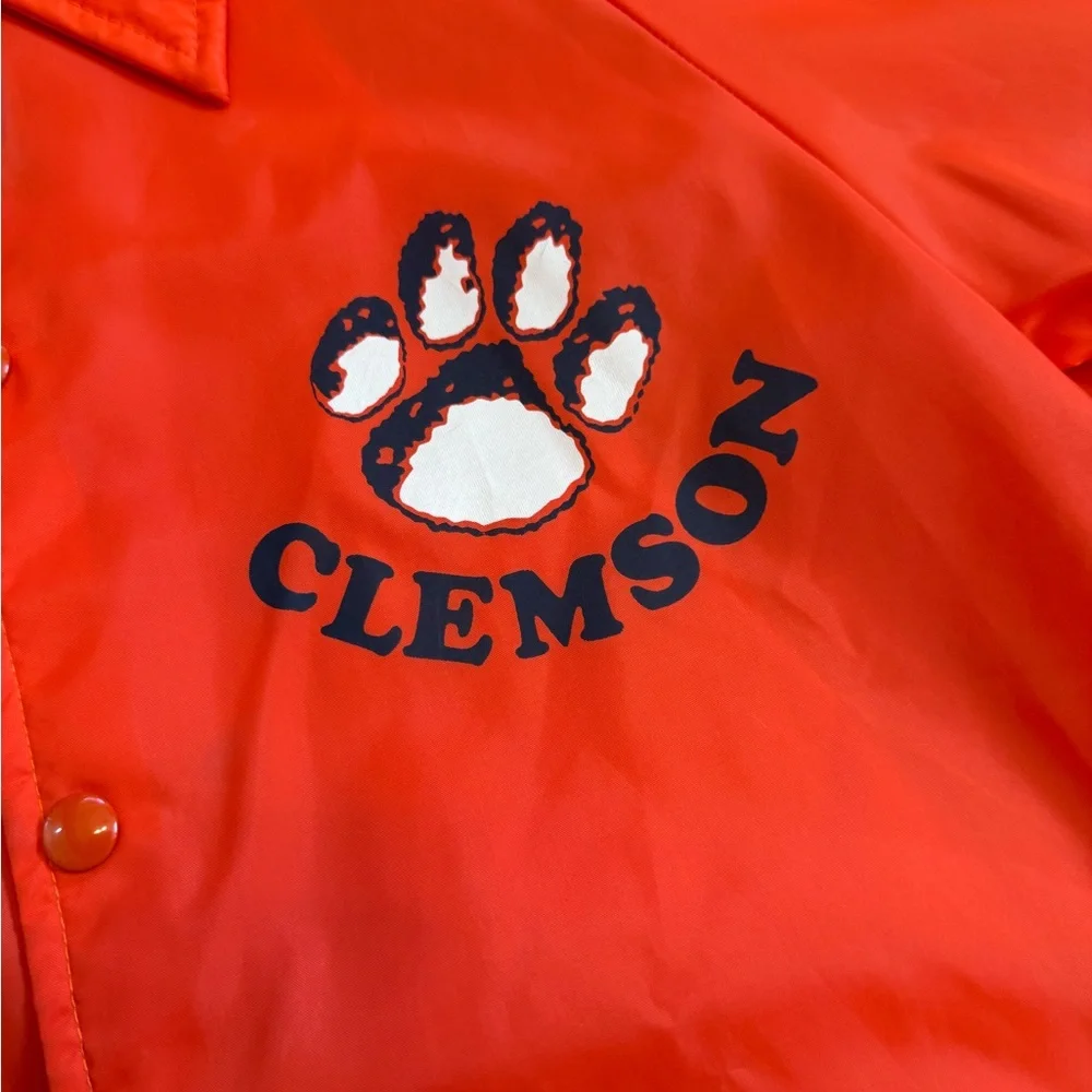 Vintage 60s Champion Clemson University Coach Windbreaker - Picture 7 of 8